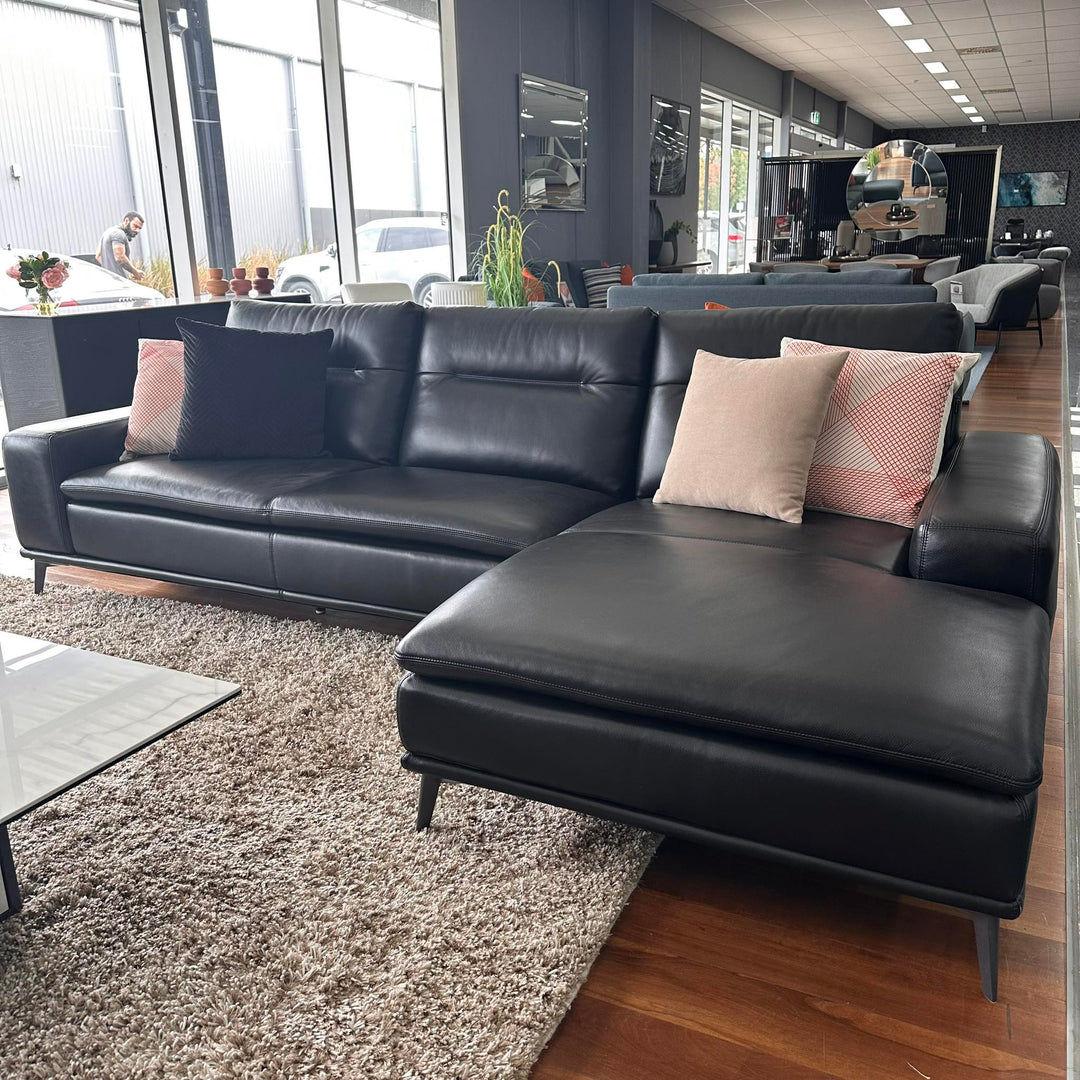 Ngala Leather 3 Seater + Chaise Clearance