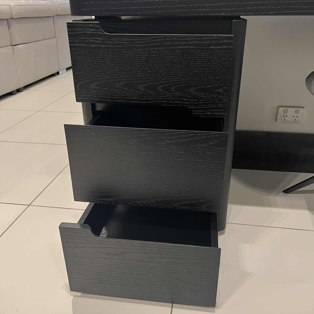 Alaska Desk in Black Oak Clearance