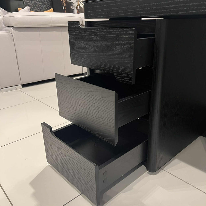 Alaska Desk in Black Oak Clearance