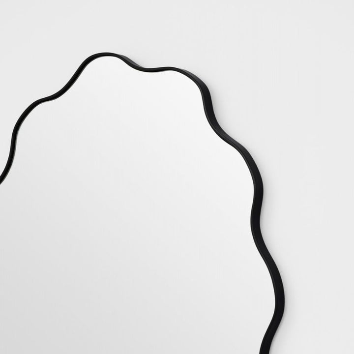 Artemis Black Oval Mirror