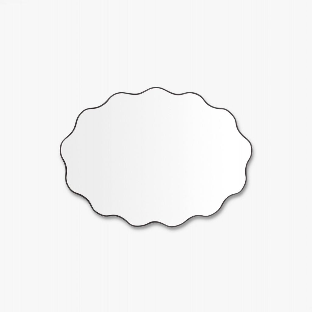 Artemis Black Oval Mirror