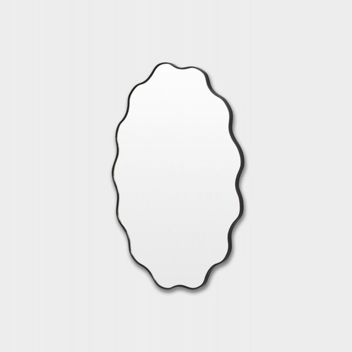Artemis Black Oval Mirror