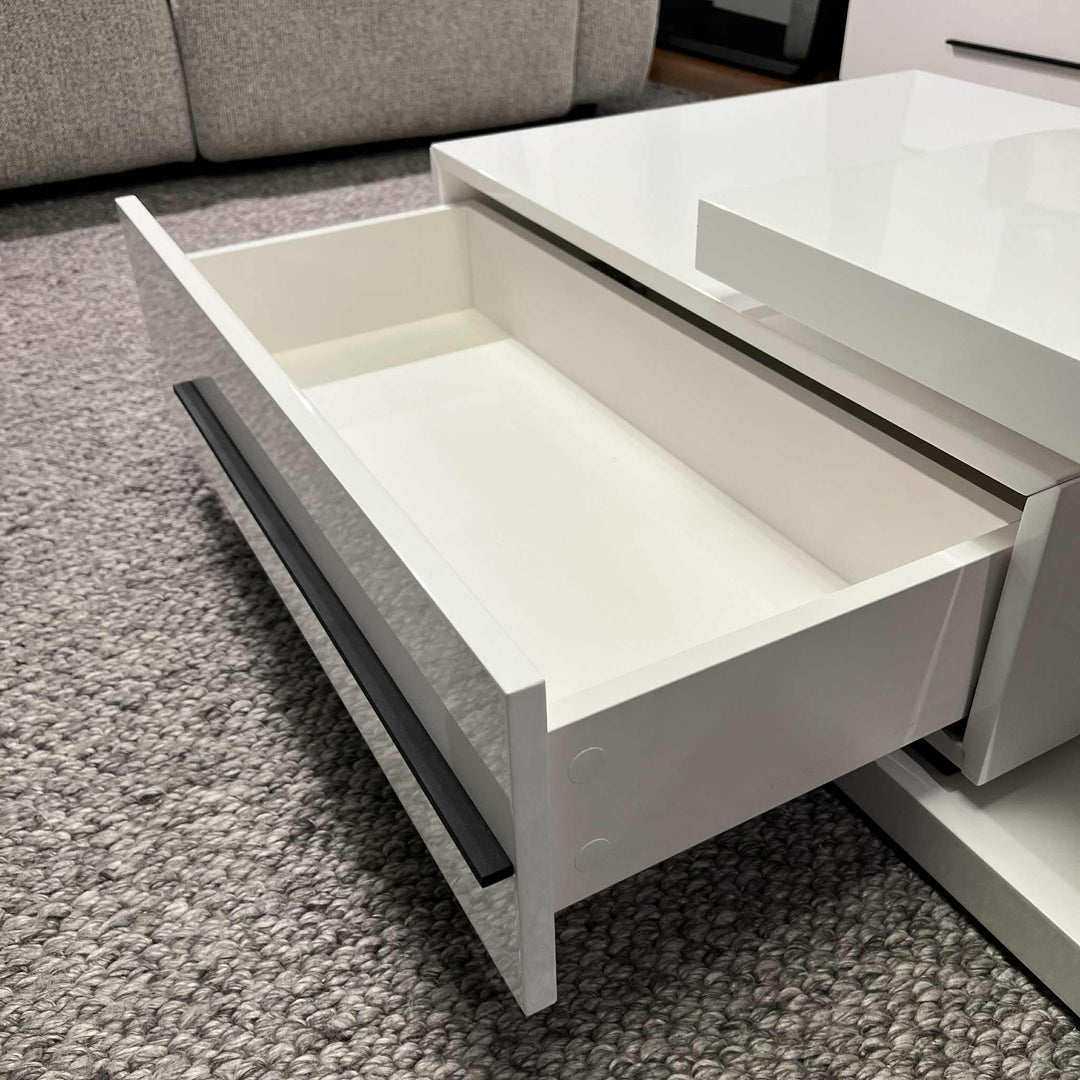 Atlanta Coffee Table in High Gloss White Clearance