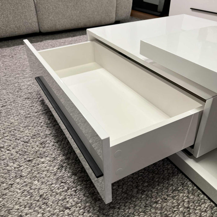 Atlanta Coffee Table in High Gloss White Clearance