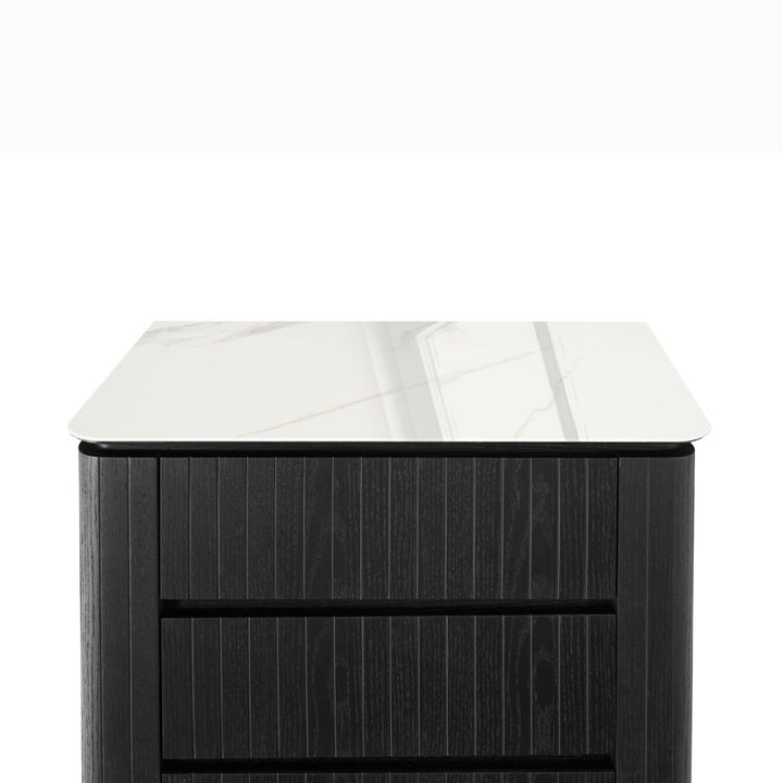 Ava Black Oak Timber Tallboy