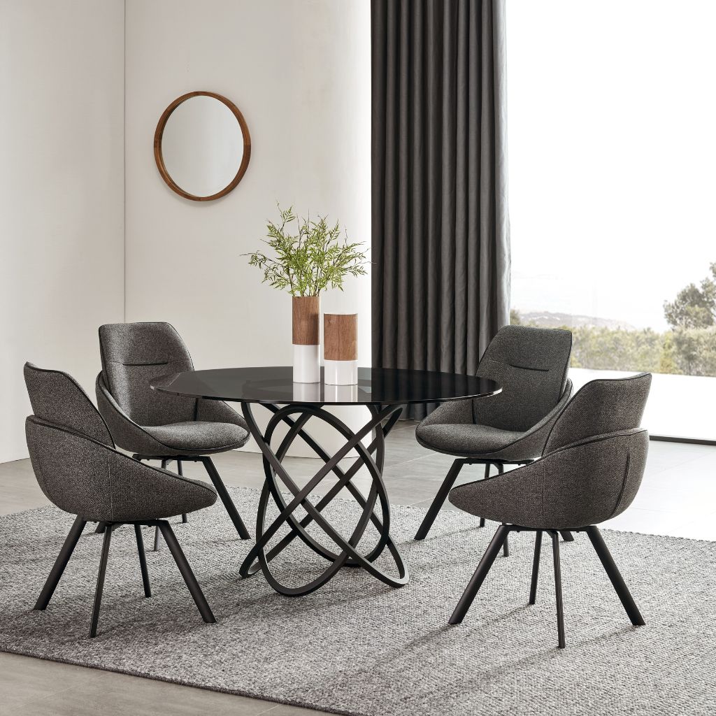 Boma Glass Top Dining Table Gainsville Furniture