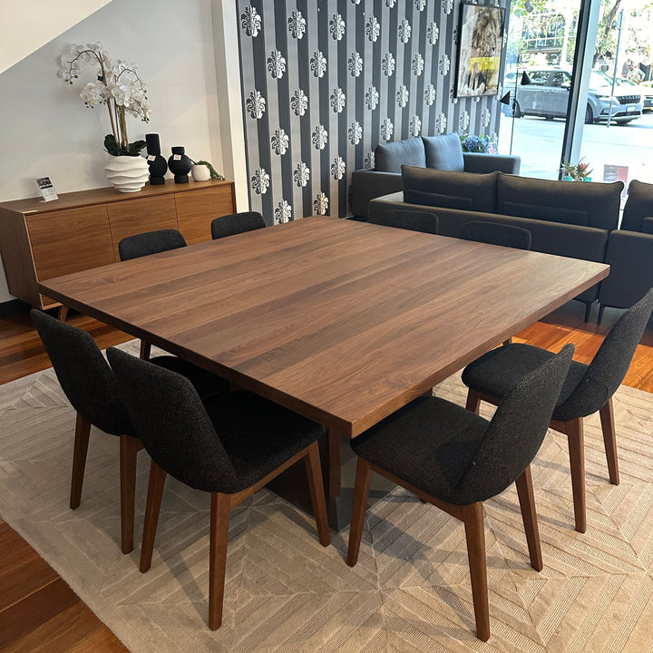 Colorado American Walnut Square Dining Table Clearance