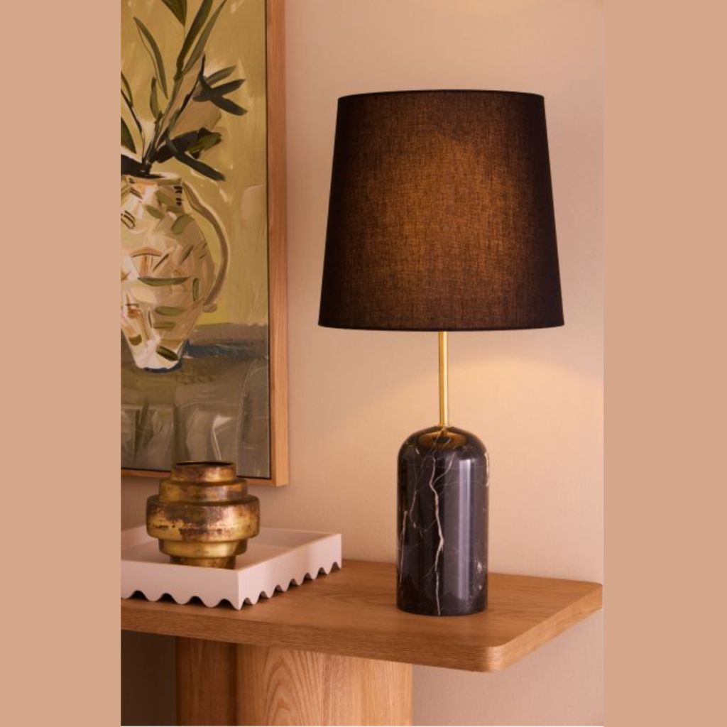 Missouri Black Marble Table Lamp