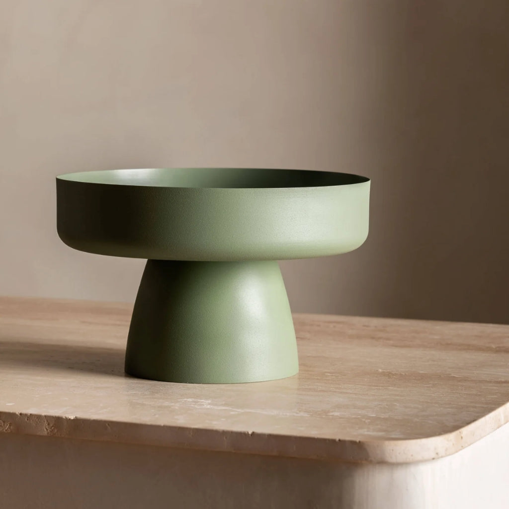 Mona Pedestal Vase Sage
