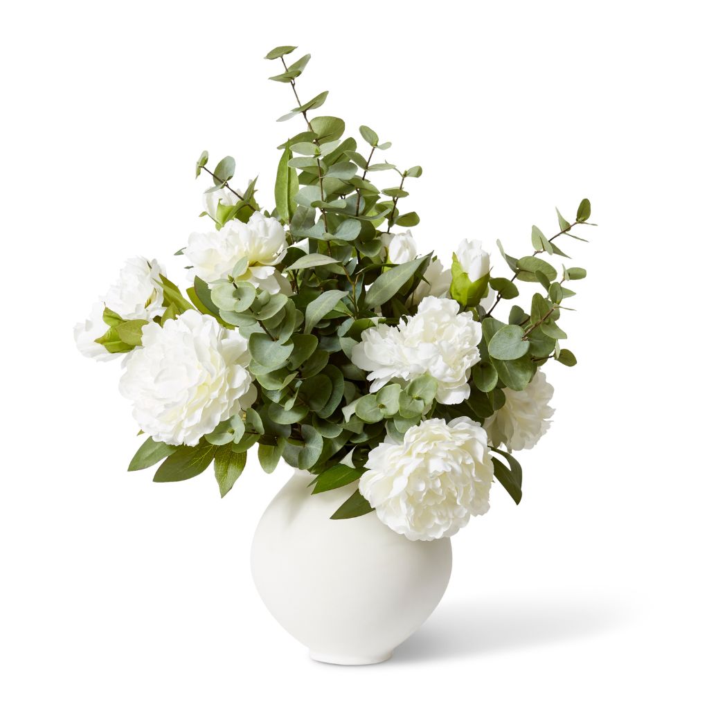Nakano Queen Peony White Floral Arrangement