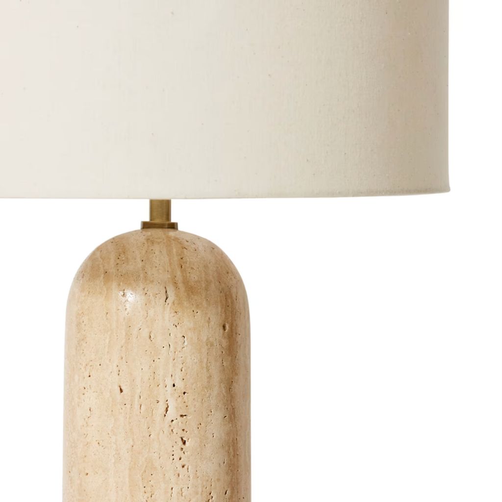 Remington Travertine Table Lamp