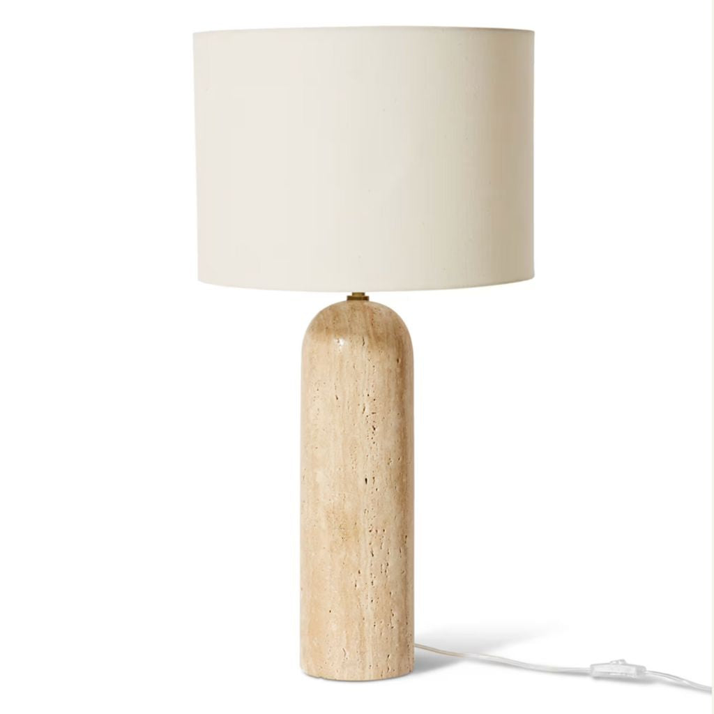 Remington Travertine Table Lamp