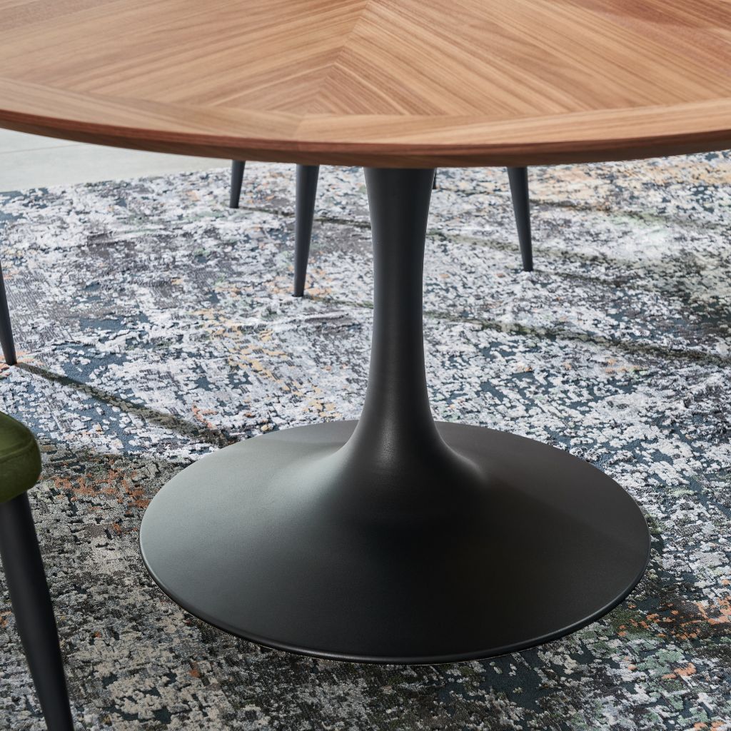 Sierra Walnut Round Dining Table