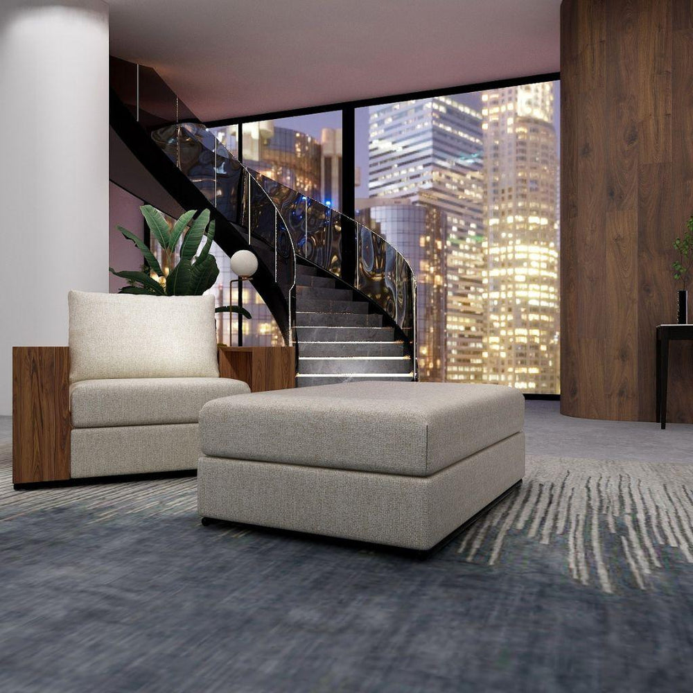 Miami Fabric Footstool