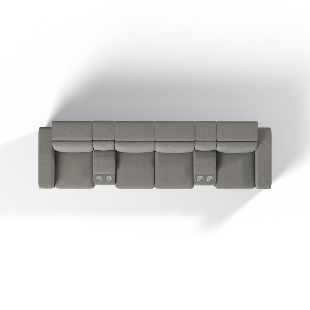 Montana-PR Combo 7A Theater Recliner Sofa - Gainsville