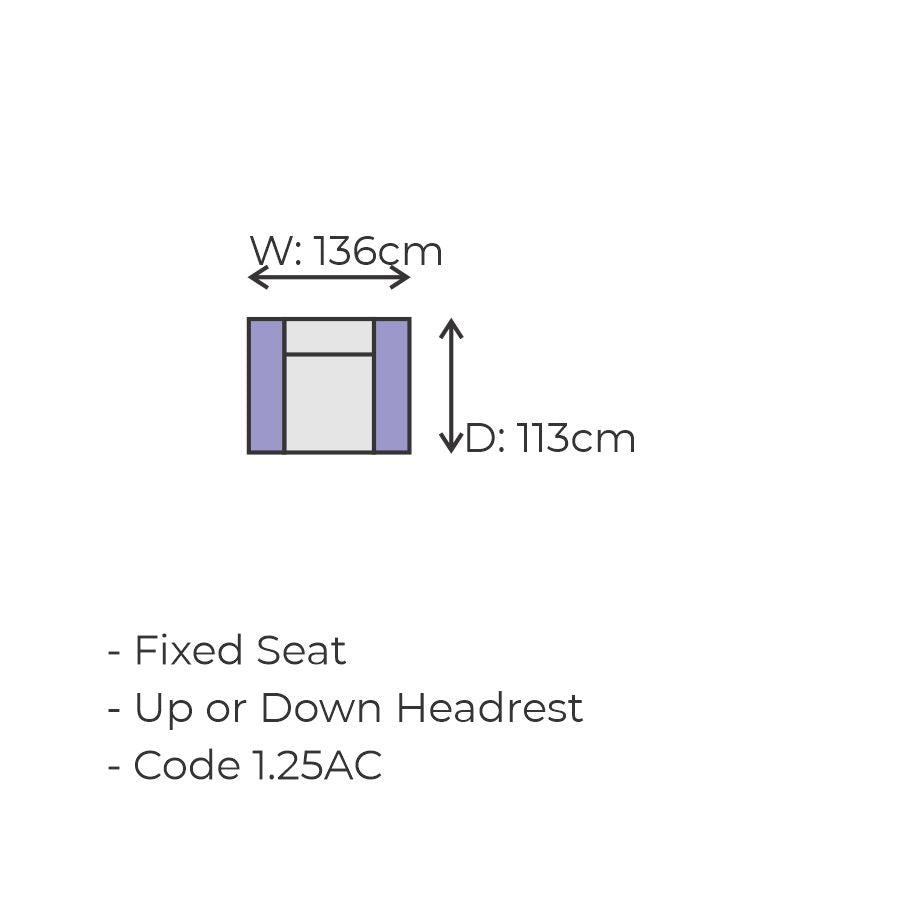 Pollock-PR 1.25 Seat Armchair - Gainsville