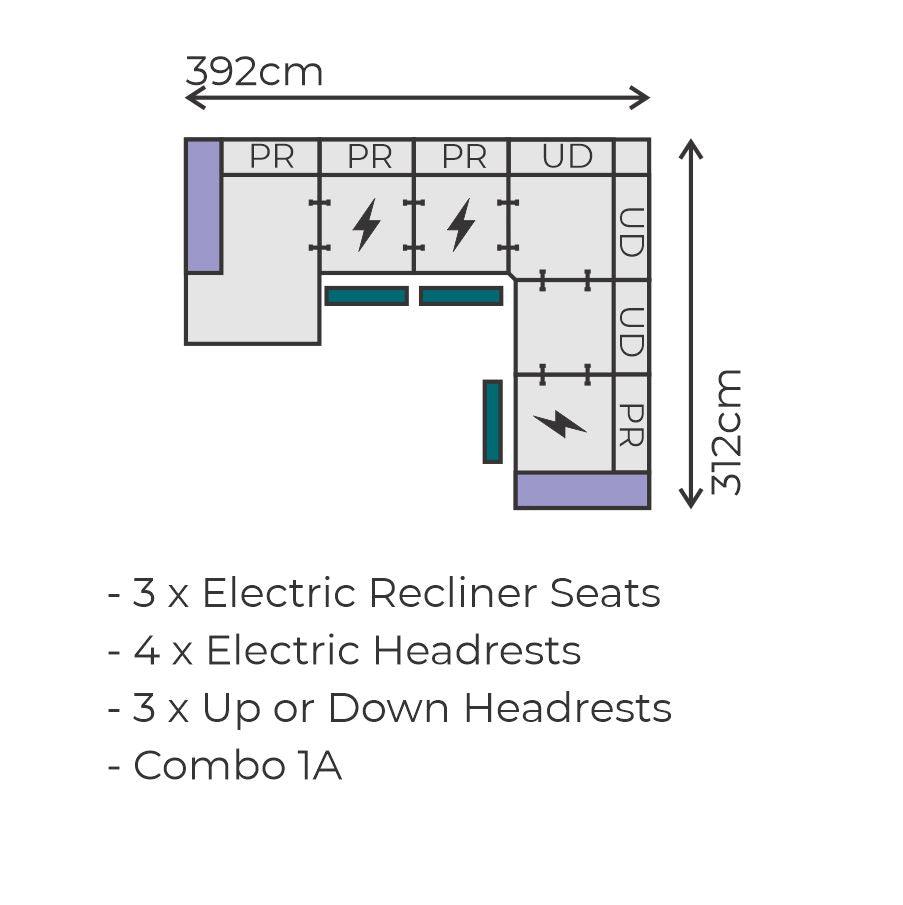 Pollock-PR Combo 1 Corner Sofa - Gainsville