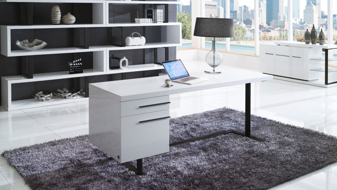 High Gloss White Desks