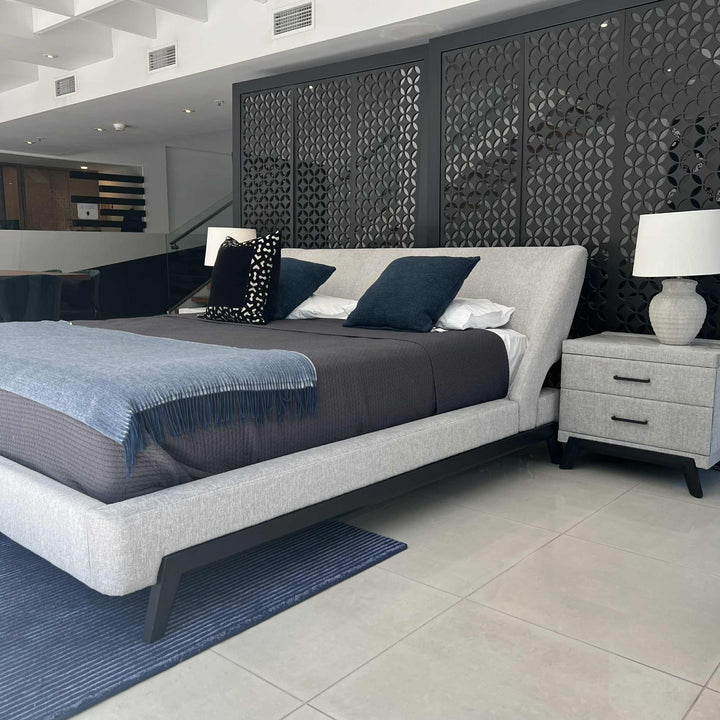 Arizona King Bed Set (G57 Bedside Tables (60cm) Marco Rug & Infinity X Mattress) Clearance