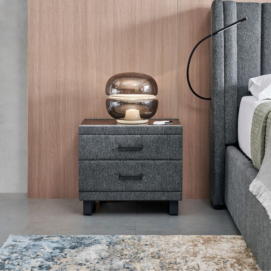 G4 Bedside Table shown in FB-BELFAST-039 fabric