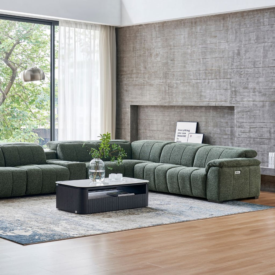Cocoon Corner Sofa shown in FC-MILAN-350 fabric