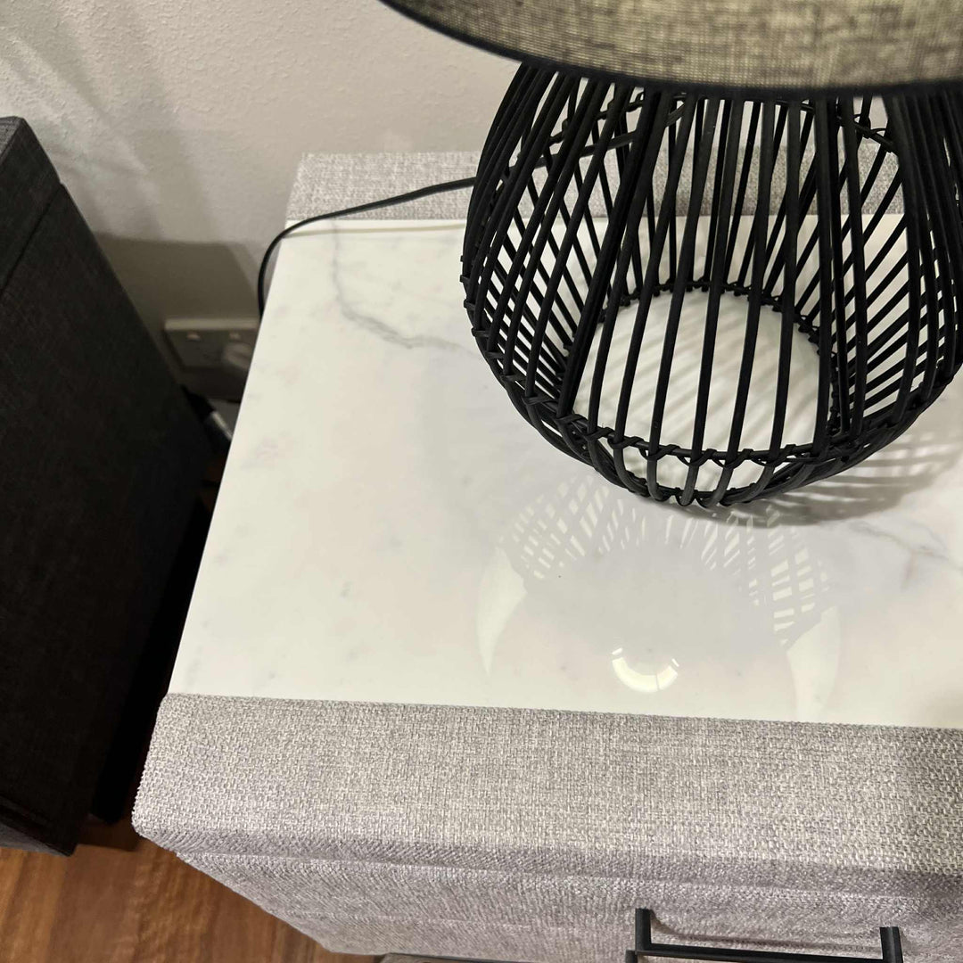 Arizona King Bed & G57 Bedside Tables (60cm) Clearance