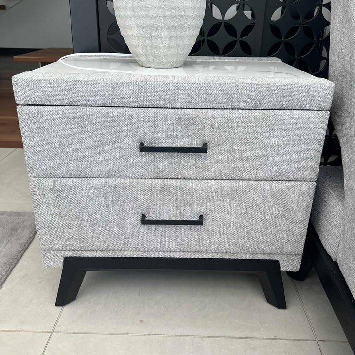 Arizona King Bed Set (G57 Bedside Tables (60cm) Marco Rug & Infinity X Mattress) Clearance