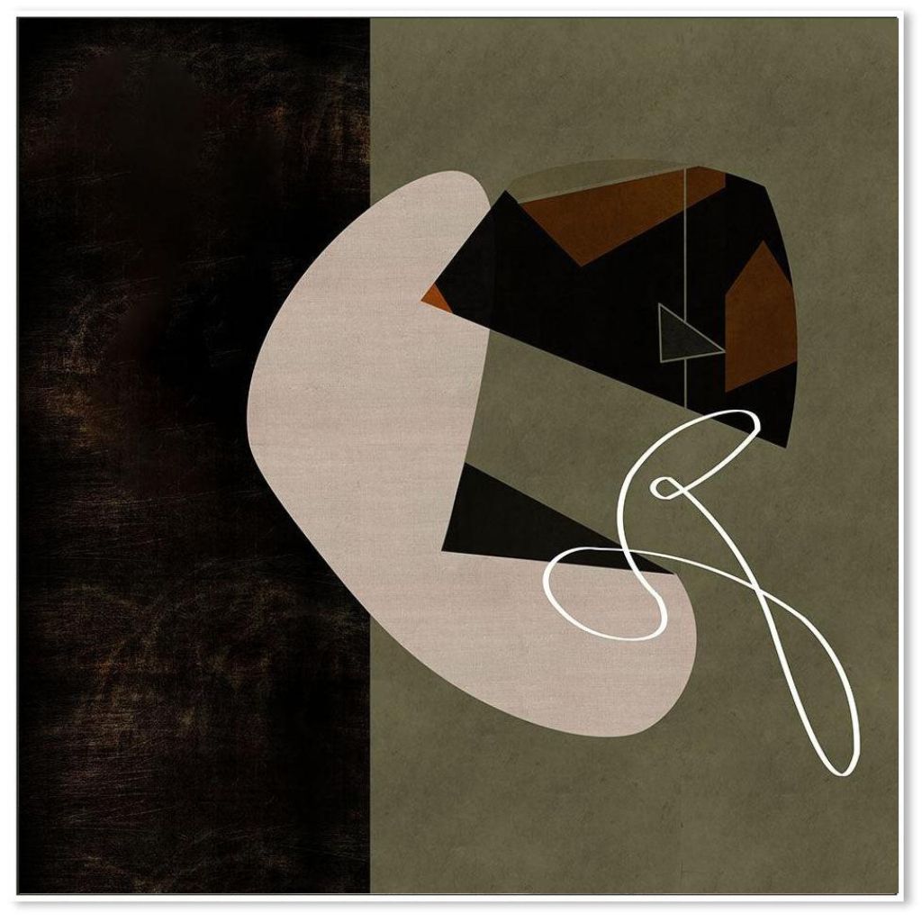 Abstract Poetry Canvas