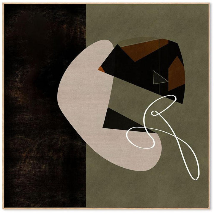 Abstract Poetry Canvas