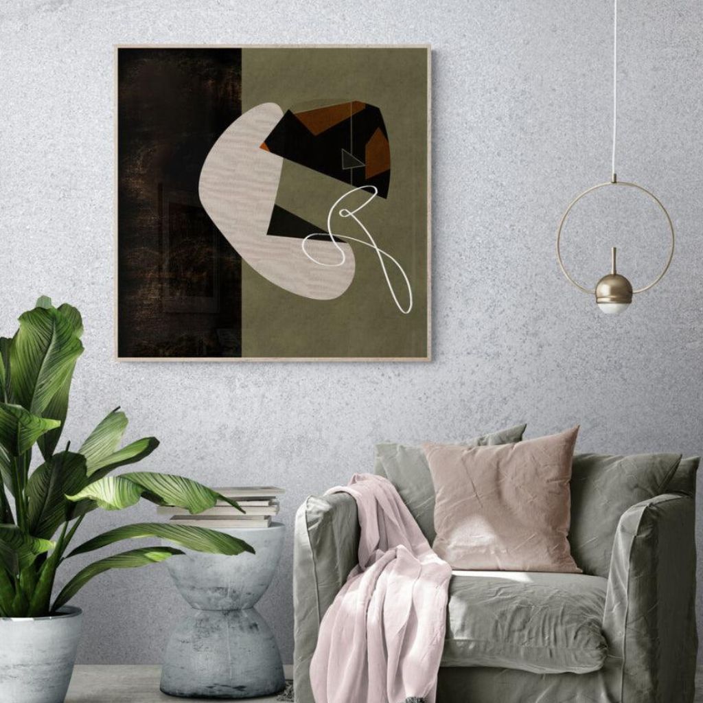 Abstract Poetry Canvas