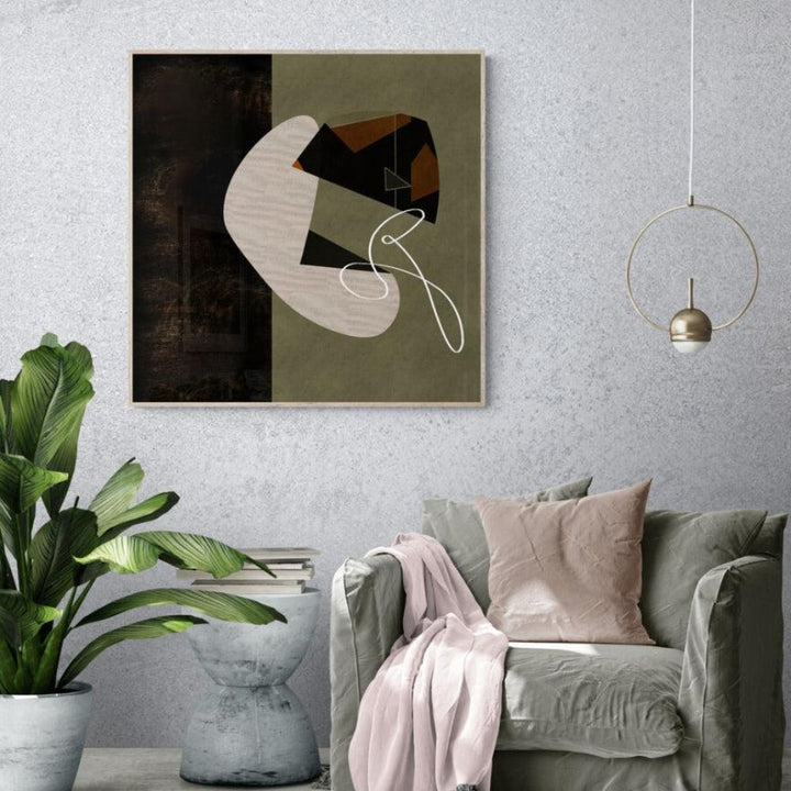 Abstract Poetry Canvas