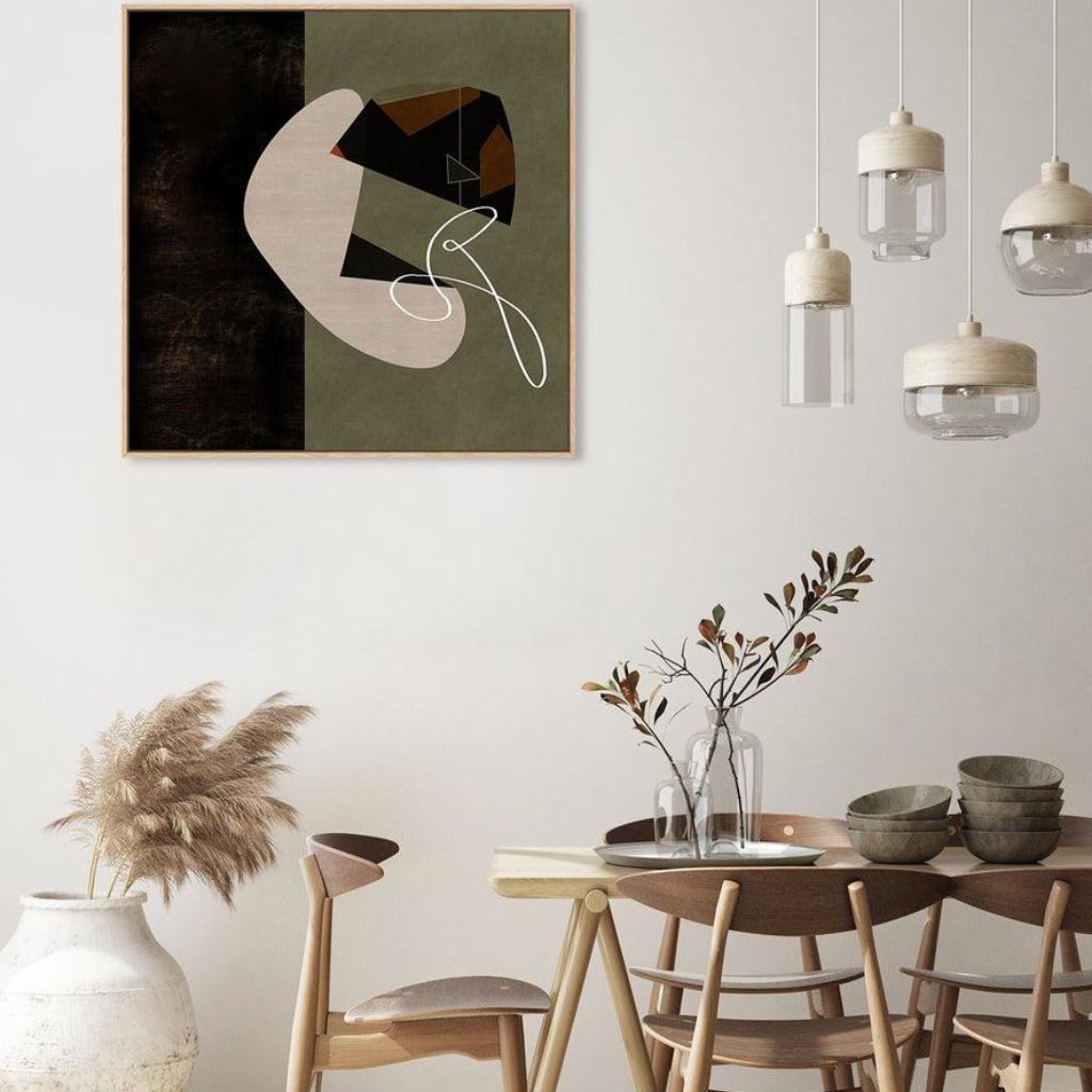 Abstract Poetry Canvas