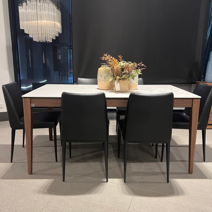 Alaska 160cm Dining Set With Sia Dining Chairs