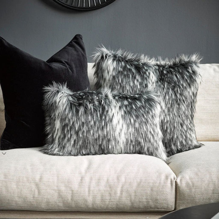 Alaskan Wolf Faux Fur Cushion