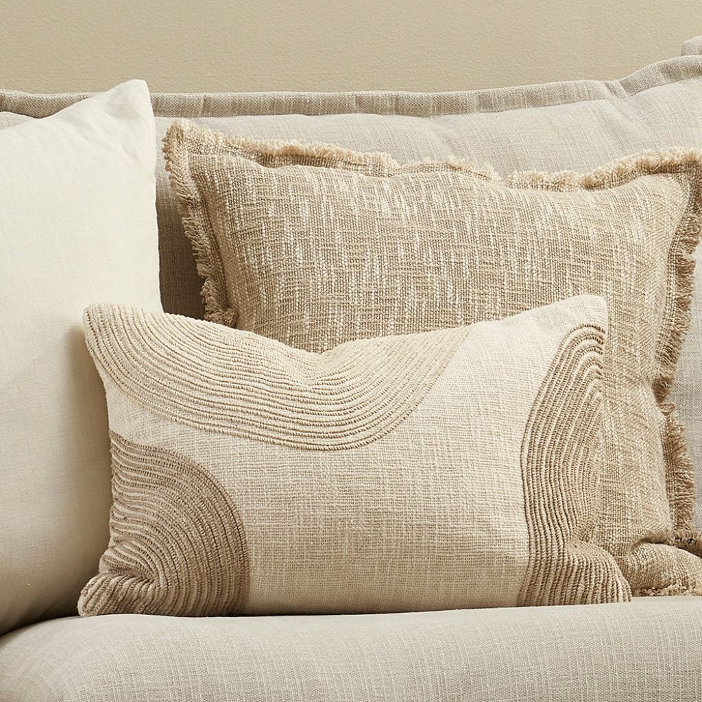 Amber Cushion Ivory