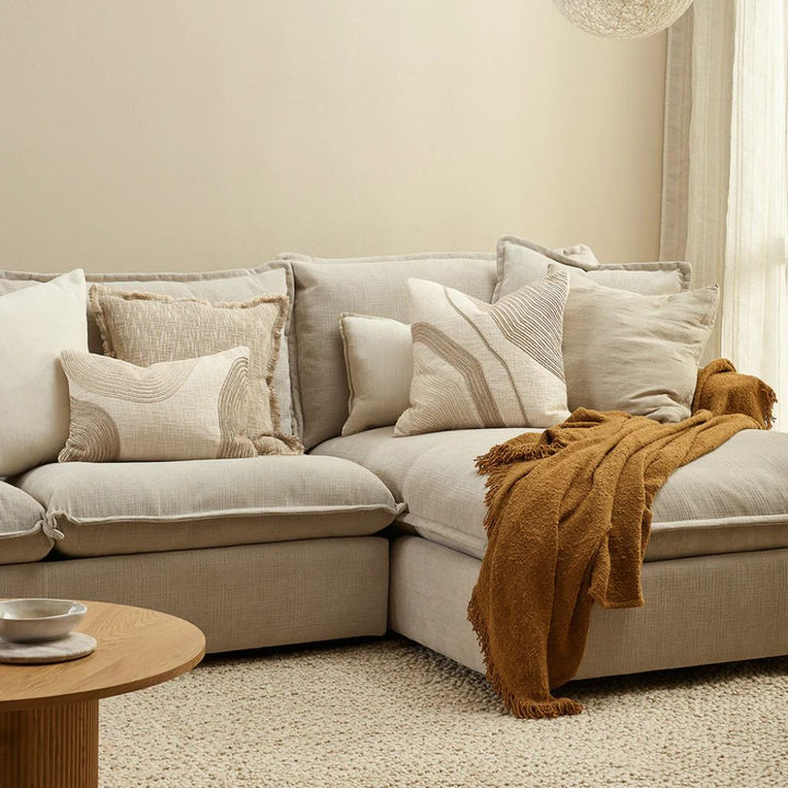Amber Cushion Ivory