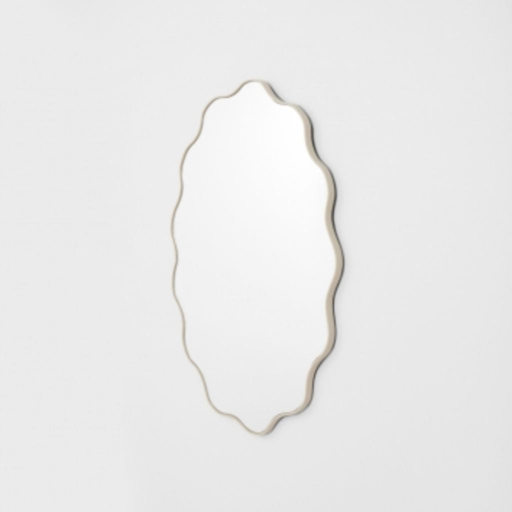 Artemis Sand Oval Mirror