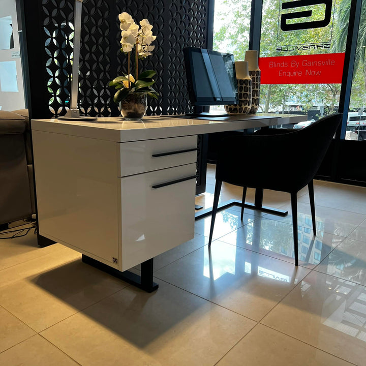 Atlanta Desk in High Gloss White Clearance