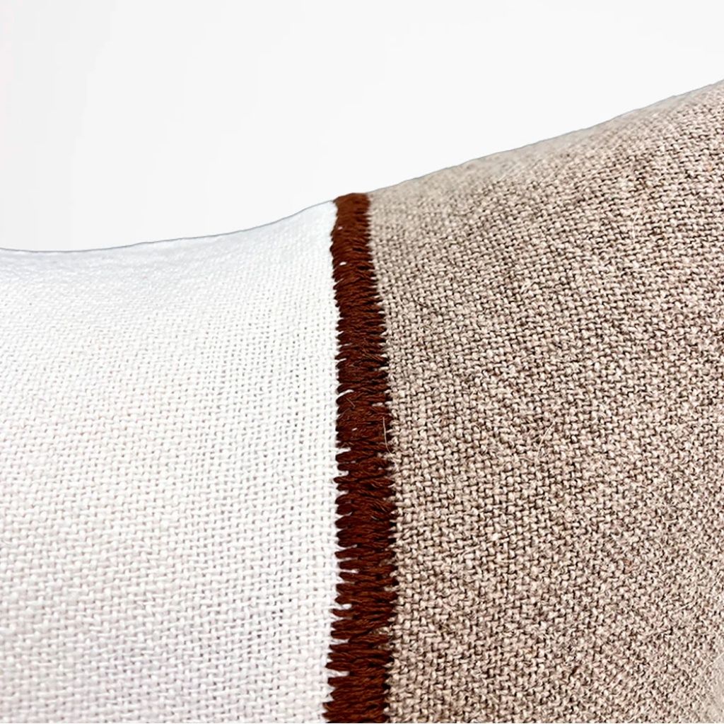 Bella Linen Cushion Natural