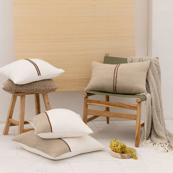 Bella Linen Cushion Natural