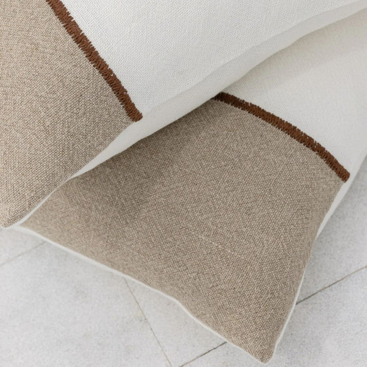 Bella Linen Cushion Natural