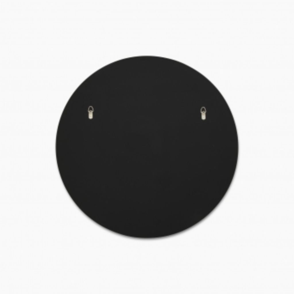 Bjorn Black Frame Round Mirror