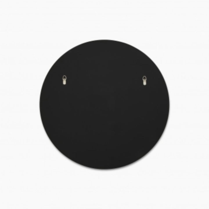 Bjorn Black Frame Round Mirror