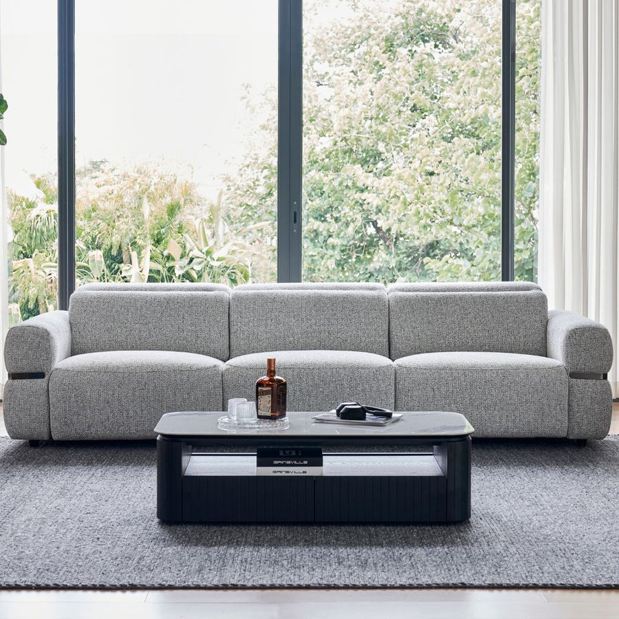 Bova 3 Seat Sofa shown in FC-MILAN-105 fabric