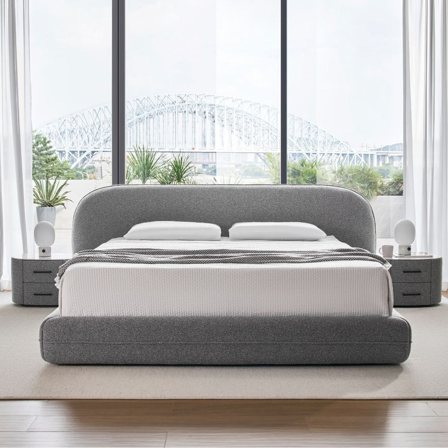 Caleb Bed shown in FC-CLOUD-450 fabric