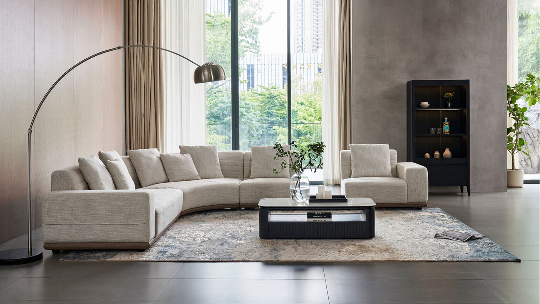 Evelyn Fabric Corner Sofa
