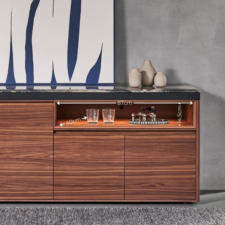 Ezra Buffet 190cm dimension diagram