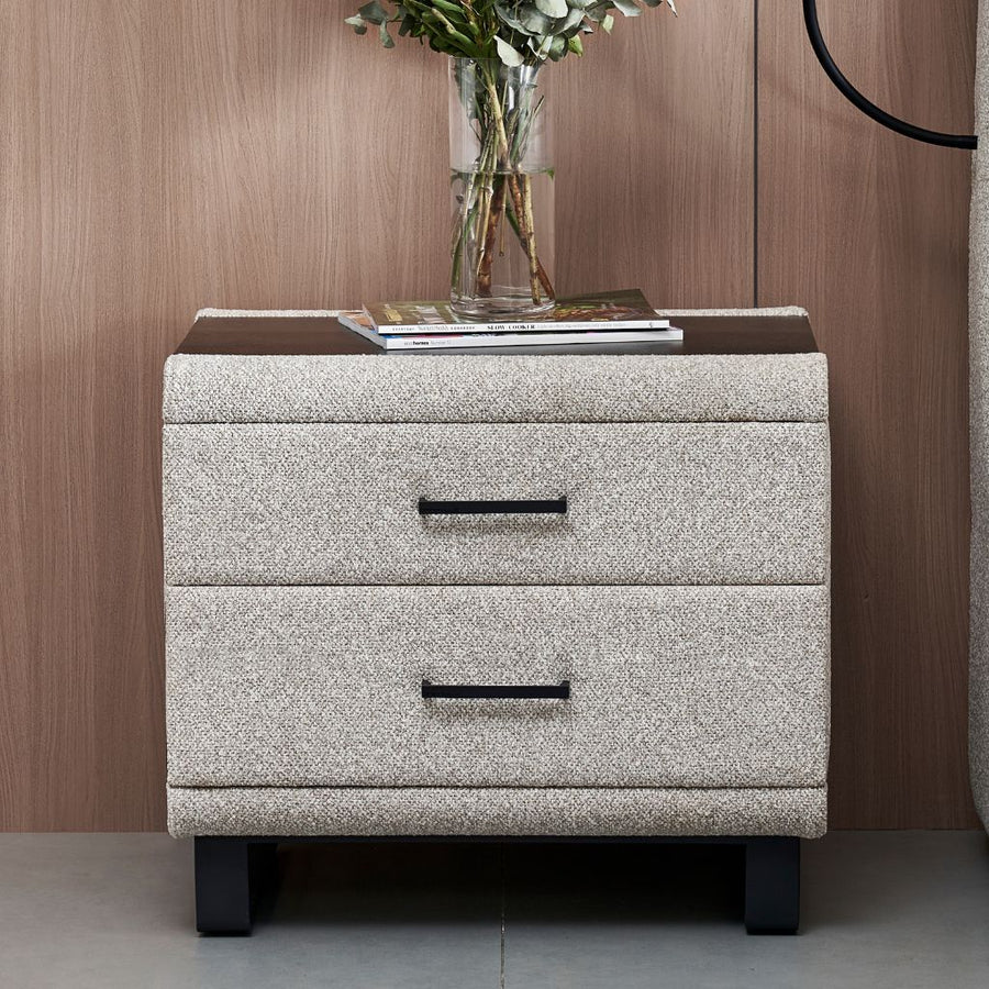 G3 Bedside Table shown in FD-VISTA-111 fabric