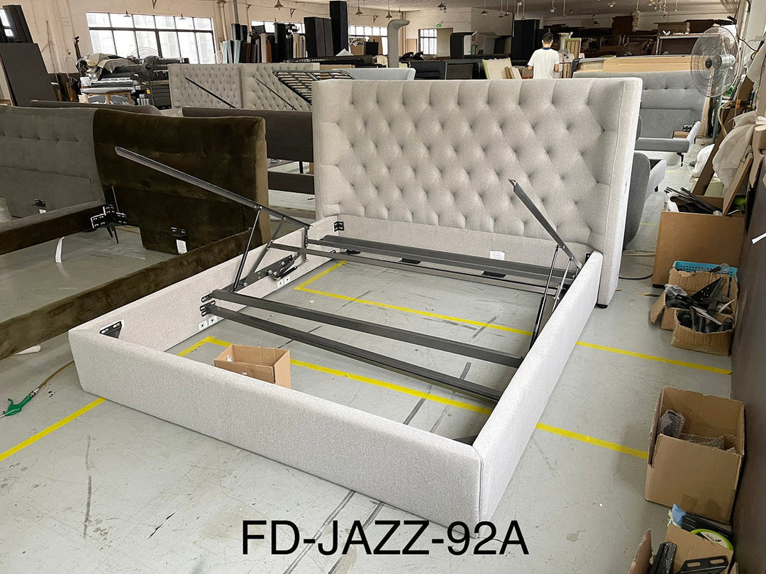 GC1726 Good Price Tufted Up-holstered Bed