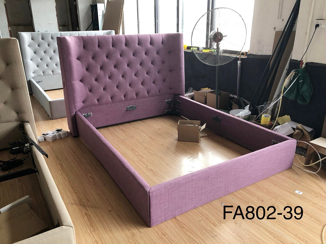 GC1726 Good Price Tufted Up-holstered Bed